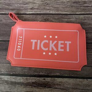 Ipsy Ticket Makeup Cosmetic Bag Pouch Pencil School Travel